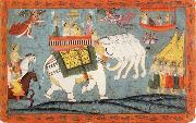 unknow artist Celestial Procession with Indra Riding His Elephant oil painting picture wholesale
